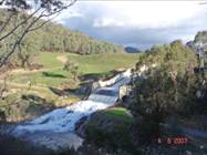 Lake William Hovell overflows into the King River usually during winter through to early summer and creates white water suitable for rafting