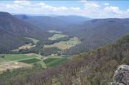 View of King River Camp in the King Valley - from Powers Lookout 
(Harry Power the Bushranger, see our local history for further detail.